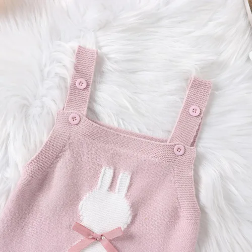 Miniatura 3 de My First Easter - Traje de bebé niña y niño con bordado de conejito en general para recién nacido, ropa de conejo sin mangas