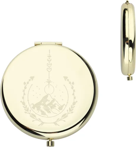 CMNIM Fantasy Book Gift Mirror Book Lover Merchandise Jewelry Book Series Espejo de maquillaje compacto para Book Nerd