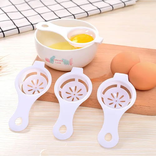 Miniatura 9 de Separador de huevos, separador de yema de huevo, separador de claras de huevo, colador, separador de filtro, herramienta separadora de huevos