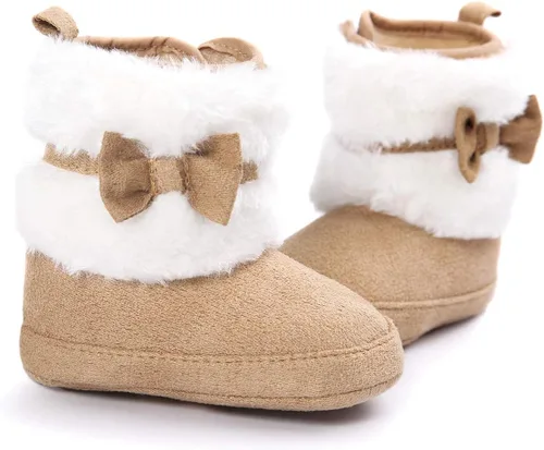 Miniatura 5 de LIVEBOX Prewalker Botas de invierno para bebés y niñas con suela antideslizante suave de alta calidad