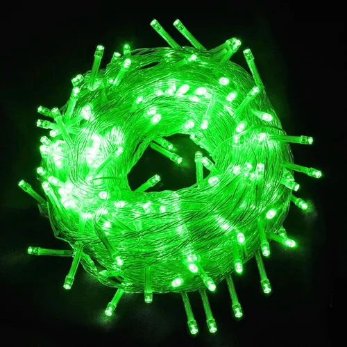 Miniatura 10 de Guirnalda de luces negras de hadas con función de memoria. Extensión de 33 pies con 100 luces LED enchufables, acogedoras decoraciones blancas