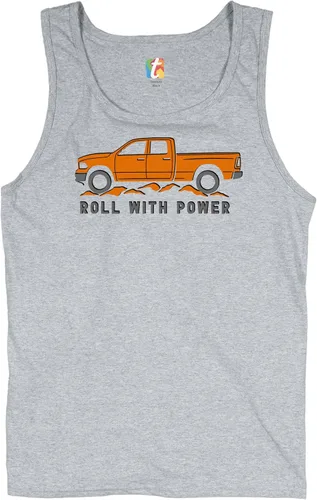 Miniatura 54 de Tee Hunt Camisetas gráficas y camisetas sin mangas para hombre Roll with Power Pickup Truck