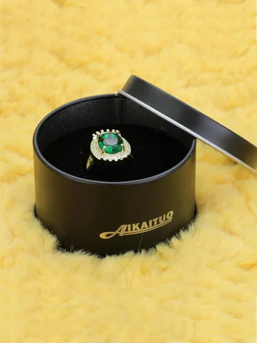 Miniatura 6 de Anillo apilable ajustable de las mujeres de la circona azul de la moda vintage y regalos de vacaciones