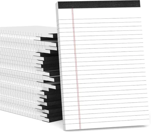 Miniatura 13 de Bloc de notas legales de 5 x 8 pulgadas para oficina, bloc de notas de 5 x 8 pulgadas para el trabajo, papel de 80 GSM, bloc de notas con rayas