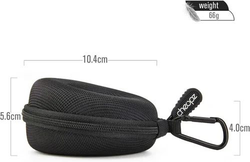 Miniatura 4 de Caja de viaje para relojes de pulsera y relojes inteligentes de hasta 1.969 in, color negro, Negro -, CasualViajeGimnasioSolteroPortátil