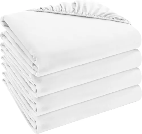 Miniatura 53 de Utopia Bedding Sábana Bajera Completa Ajustada - Sábana de Fondo - Bolsillo Profundo - Microfibra Suave - Resistente al Encogimiento y la Azul Spa