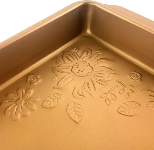 Miniatura 4 de Gibson Home Country Kitchen - Sartén para asar en relieve de acero al carbono de 19 pulgadas en cobre