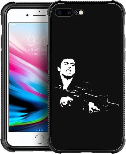Miniatura 50 de Compatible con funda para iPhone 6 Plus/6s Plus,Bite Your Teeth Diseño de patrón asombroso, funda trasera dura de PC anti-arañazos y a prueba