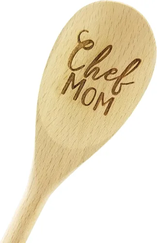 Miniatura 14 de Wedding Collectibles Made With Love - Cuchara de madera (14 pulgadas de largo) accesorio de cocina grabado Madera de haya suave y natural
