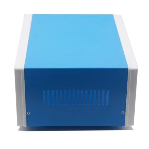 Miniatura 4 de Zulkit Cajas electrónicas, caja de metal azul, para proyectos de bricolaje, caja de conexiones, caja preventiva (9.1 x 7.3 x 3.9 pulgadas)