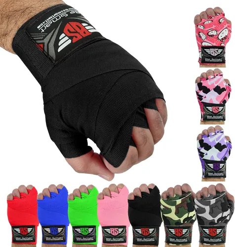 Miniatura 12 de Guantes de boxeo de muñeca de 180 pulgadas, para interior de puños, MMA, UFC, Muay Thai