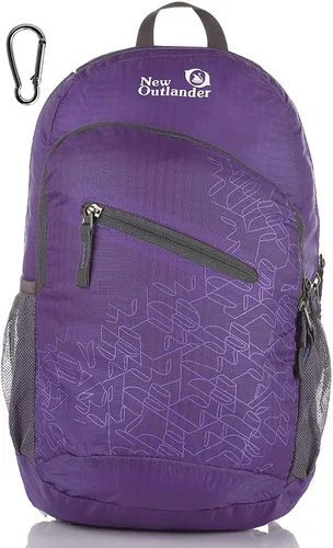 Miniatura 10 de Outlander 20L/33L - Mochila de día de senderismo de viaje ligera empacable más duradera (rojo oscuro, 20L)