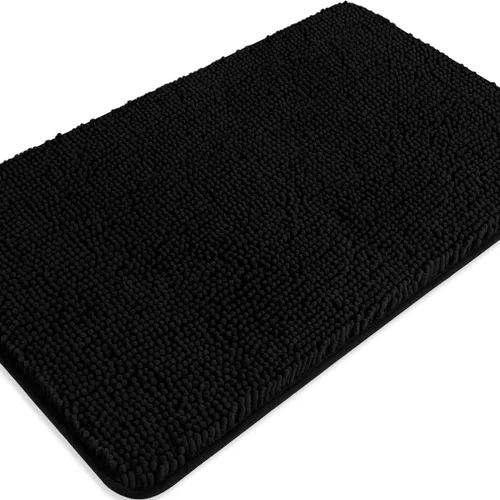 Miniatura 269 de Alfombra de baño pequeña de 12 x 18 pulgadas, lavable y absorbente, antideslizante, alfombra de baño de felpilla gruesa y suave para baño, ducha