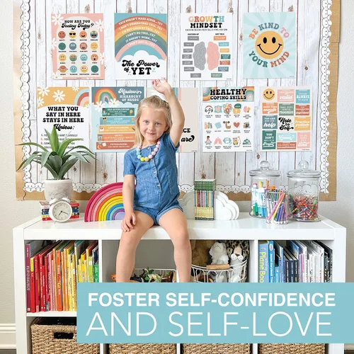 Miniatura 2 de Hadley Designs 9 pósteres de salud mental para el aula, consejero escolar, oficina, decoración de oficina, terapia de salud mental, carteles