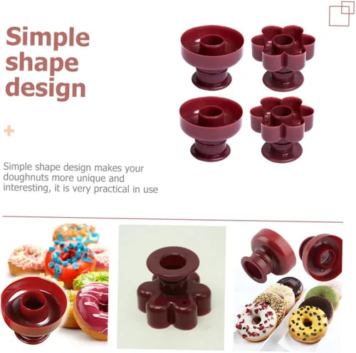 Miniatura 3 de 4 moldes de donas multifunción gruesos y redondos para hornear donas para el hogar, herramientas de cocina para hacer deliciosas donas