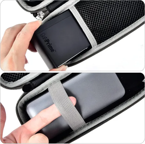 Miniatura 5 de casmilee Funda compatible con Anker 737/735/736/717 USB-C cargador portátil Power Bank, bolsa de pared plegable rápida para adaptador de CA GaN Negro