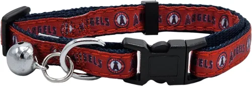 Miniatura 18 de Pets First MLB CAT Collar Atlanta Braves Satin Cat Collar de equipo de béisbol para perros y gatos. Un collar de gato brillante y colorido