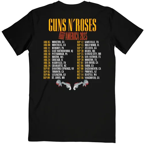 Miniatura 3 de N Roses 2023 North American World Tour - Camiseta gráfica de banda de rock para hombres y mujeres de manga corta