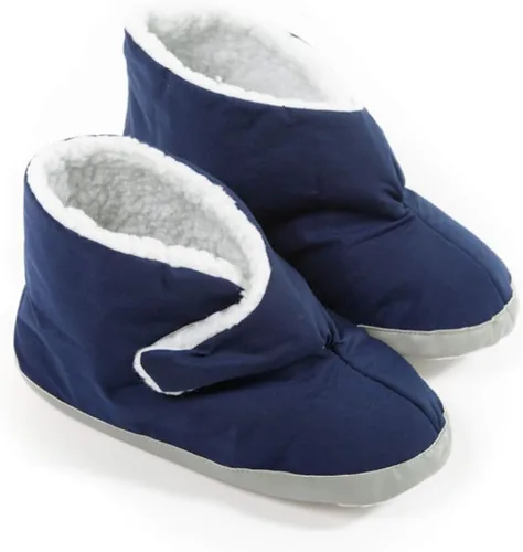 Comfort Finds Botas de edema para hombre, extra anchas y espaciosas, para pies hinchados, suaves y ajustables para piel sensible y alivio de pies
