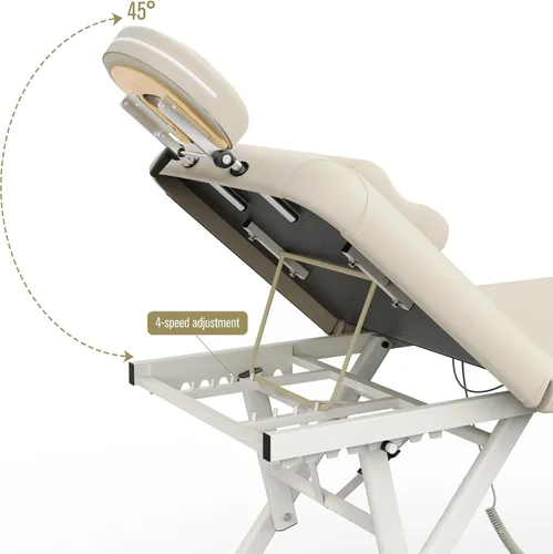 Miniatura 4 de Mesa de masaje ajustable con almohada facial y reposacabezas para mesa de tratamiento, mesa de terapia física, cama facial de spa, altura y respaldo