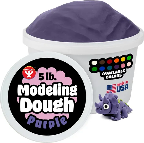 Miniatura 43 de Hygloss Play - Masa de modelado para niños, masa sensorial segura y no tóxica para artes y manualidades, bañera de 3 libras, arcilla de juego