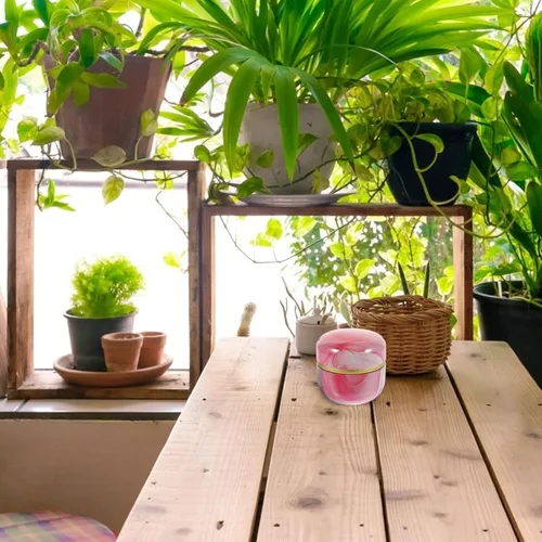 Miniatura 4 de Luxshiny Bote de té de hojas sueltas de estilo japonés portátil para almacenamiento de té, tarro de hojalata redondo decorativo para alimentos secos