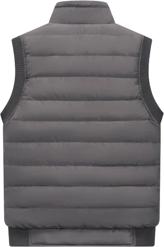 Miniatura 54 de Msmsse Chalecos de invierno para hombre, con forro polar, acolchado, casual, sin mangas