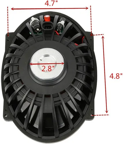 Miniatura 9 de TCMT Alforjas extendidas de 5 pulgadas con tapas de altavoz de 5 x 7 pulgadas para modelos Harley Touring CVO Road Glide Road King Street Glide