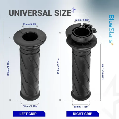 Miniatura 2 de BlueStars Durable 57110-29G02-291 & 57211-22D02-291 - Agarres de mano para motocicleta, compatibles con Suzuki GSX-R600 GSX-R750 GSX-R1000 AN400