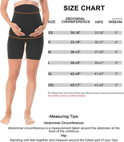 Miniatura 5 de V VOCNI Maternity Biker Shorts Over The Belly Women's Bike Shorts Athletic Workout Yoga Walking Shorts