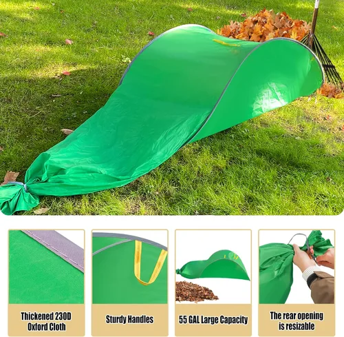 Miniatura 3 de UQM Recolector de Hojas, Bolsas de Hojas Emergentes Portátiles Extra Grandes, Herramientas Plegables para Recoger Hojas, Bolsas de Jardín