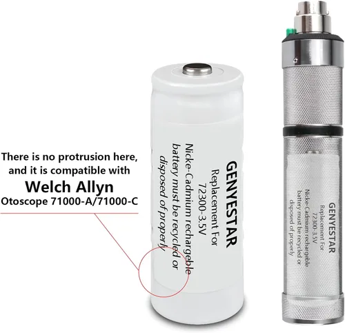 Miniatura 7 de Batería de repuesto para otoscopio Welch Allyn 72300 23300 1300 mAh batería recargable
