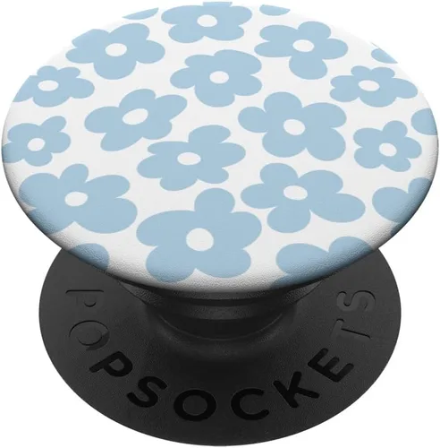 PopSockets PopSockets intercambiables con flores de color azul claro