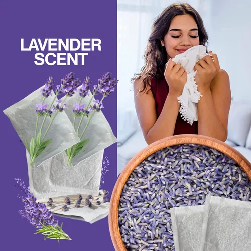 Miniatura 2 de Bolsas para secadora de lavanda, flores extra premium, bolsitas perfumadas de lavanda para cajones y armarios, bolsas ambientadoras naturales