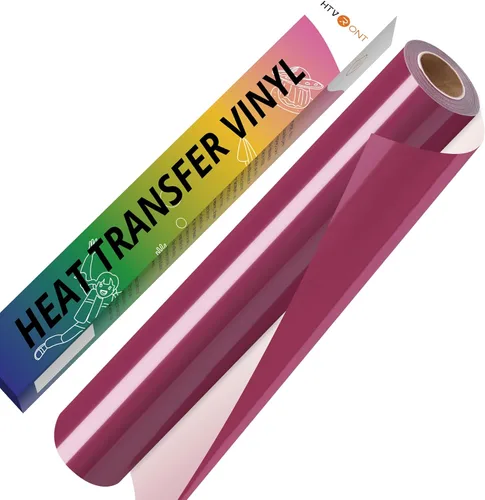 Miniatura 34 de HTVRONT Vinilo HTV de transferencia de calor blanco - 30,5 cm x 36,6 metros de vinilo blanco para planchar para camisetas, rollo de vinilo HTV