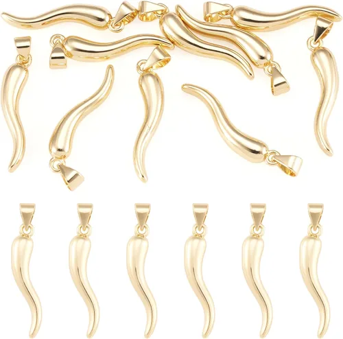 Miniatura 8 de FASHEWELRY 20 dijes de abejas de latón chapados en oro de 18 quilates, dijes de abeja dorados, dijes de joyería rellenos de oro con anillo de salto