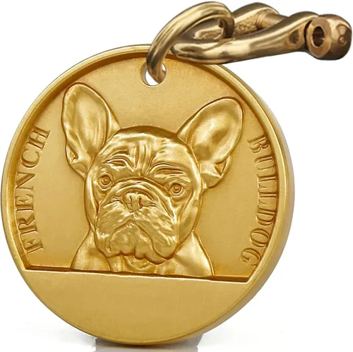 Miniatura 9 de Etiqueta de perro retro de cobre puro tridimensional con estampado de mascotas en relieve, etiquetas personalizadas para mascotas, etiquetas