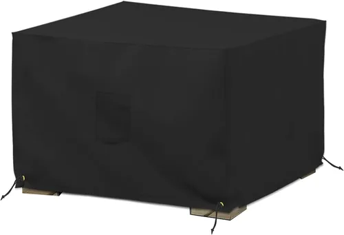 Covers & All Funda para Otomana de Exterior, Poliéster PVC de 12 Oz, Funda Impermeable para Otomana Resistente a Desgarros y UV, Fundas Cuadradas