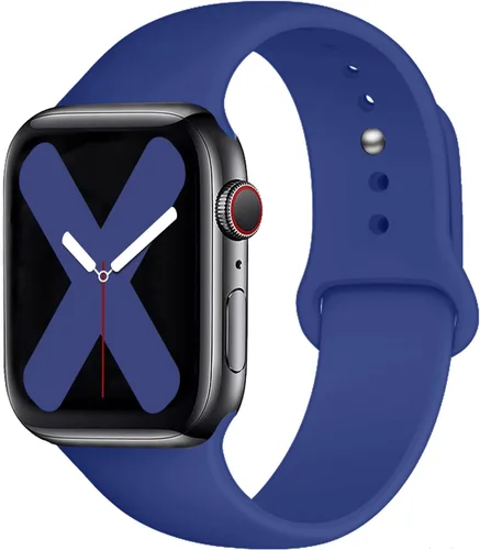 Miniatura 36 de Saucyi Compatible con Apple Watch Band 1.614 in 1.575 in 1.496 in 1.929 in 1.772 in 1.732 in 1.654 in, correa deportiva de silicona suave con cierre