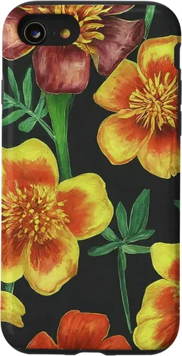 Miniatura 13 de iPhone 15 Marigolds Yellow Orange Spring Flower Pattern Case