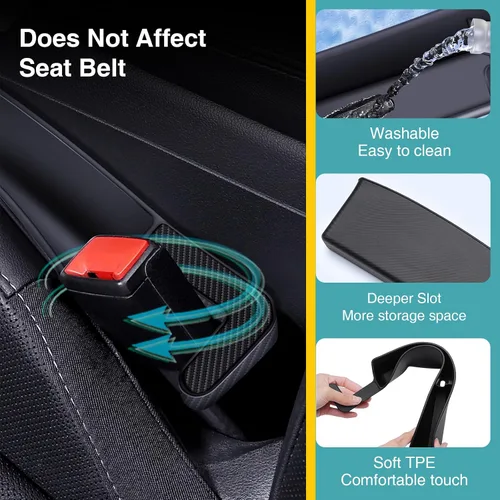 Miniatura 3 de Organizador Relleno de Espacio de Asiento de Coche, Paquete de 2 Organizador de Asiento Delantero - Ajuste Universal para SUV, Camioneta, Caja