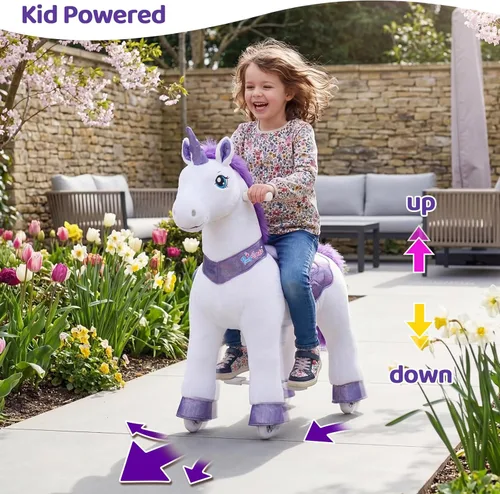 Miniatura 4 de PonyCycle Unicorn para montar con freno, juguete interactivo modelo esencial E, juguetes de unicornio para niñas