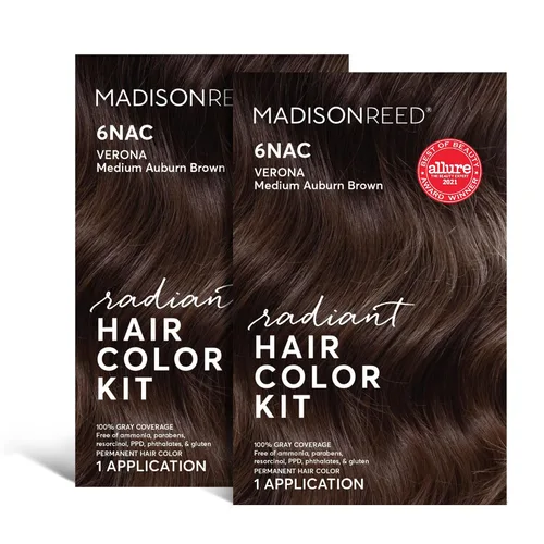 Miniatura 69 de Madison Reed - Kit de color de cabello radiante, tinte permanente para el cabello, 100 % cobertura de canas, sin amoníaco, castaño Catania 5NGM