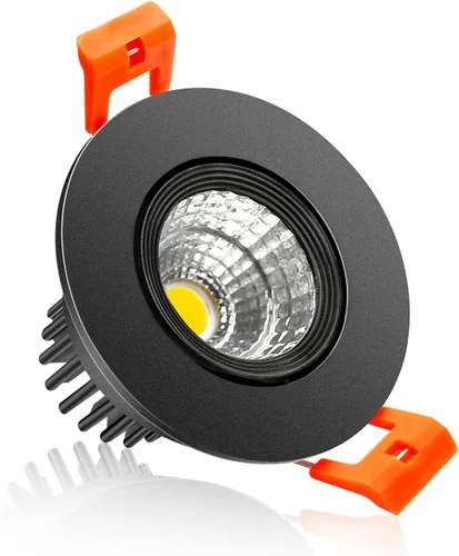 Miniatura 29 de Lámpara LED Downlight de 2 pulgadas, kit de luz de techo regulable de 3 W, luz blanca ultra cálida de 2700 K, luces LED blancas CRI80