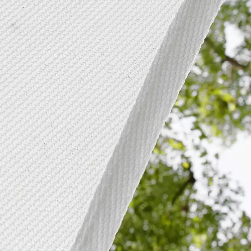Miniatura 9 de Amgo 3.05m x 3.05m x 3.05m Parasol triangular blanco para exterior UPF50+ AGTAPT10, 95% de bloqueo UV, permeable al agua y al aire, para uso