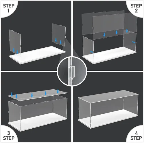 Miniatura 7 de DuvinDD Vitrina de acrílico transparente grande para Lego Star Wars 75375 modelo de nave estelar coleccionables, escaparate a prueba de polvo, caja