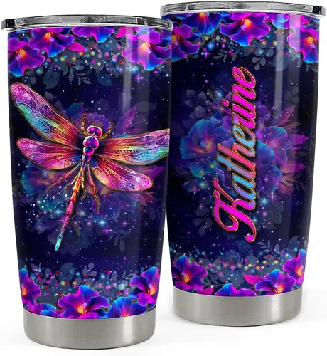 Miniatura 8 de Vaso de mariposa personalizado con tapa, estilo de joyería, nombre personalizado, vasos de 20 onzas, 30 onzas con tapa, regalo para mujeres, niñas