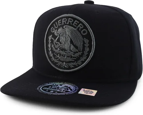 Trendy Apparel Shop Ciudades de México Gorra de béisbol con logotipo circular bordado Flatbill Snapback