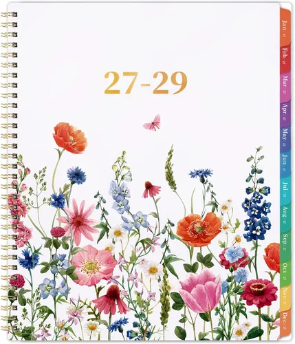 Planrage Agenda mensual 2025-2027, agenda mensual de 3 años 2025-2027, enero 2025 a diciembre 2027, agenda mensual/calendario 2025-2027, 6.3" x 8.4"