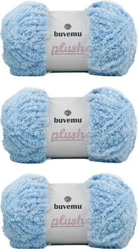 Miniatura 35 de Hilo de Pelo Sintético Super Suave y Grueso, Súper Suave y Esponjoso para Tejer, Crochet y Manualidades, 100 Gramos (3.53 Onzas) 109 Yardas